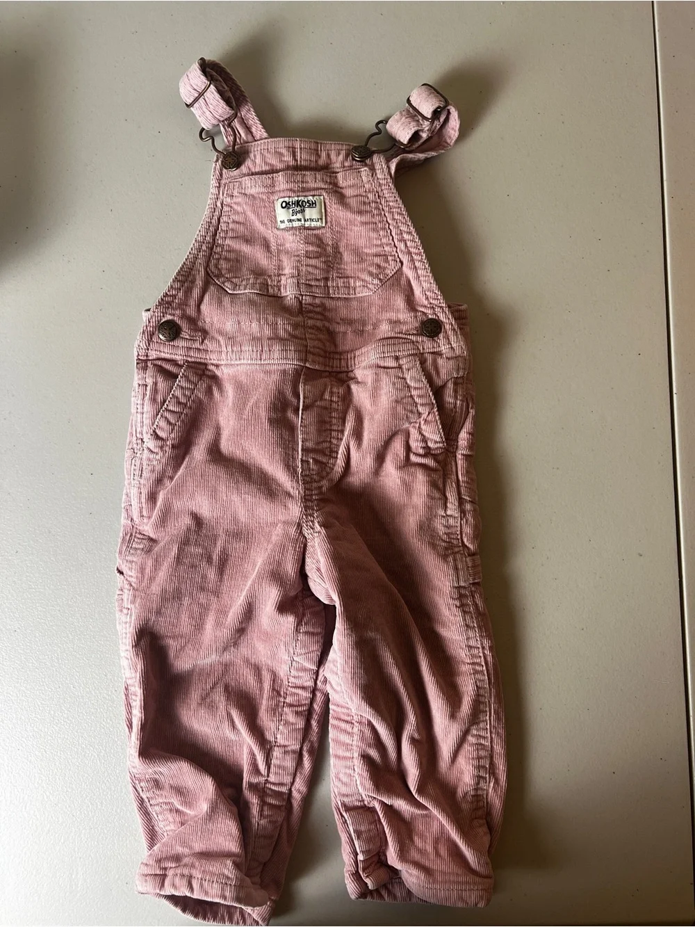 OshKosh B'gosh Dusty Pink Corduroy Overalls for Kids